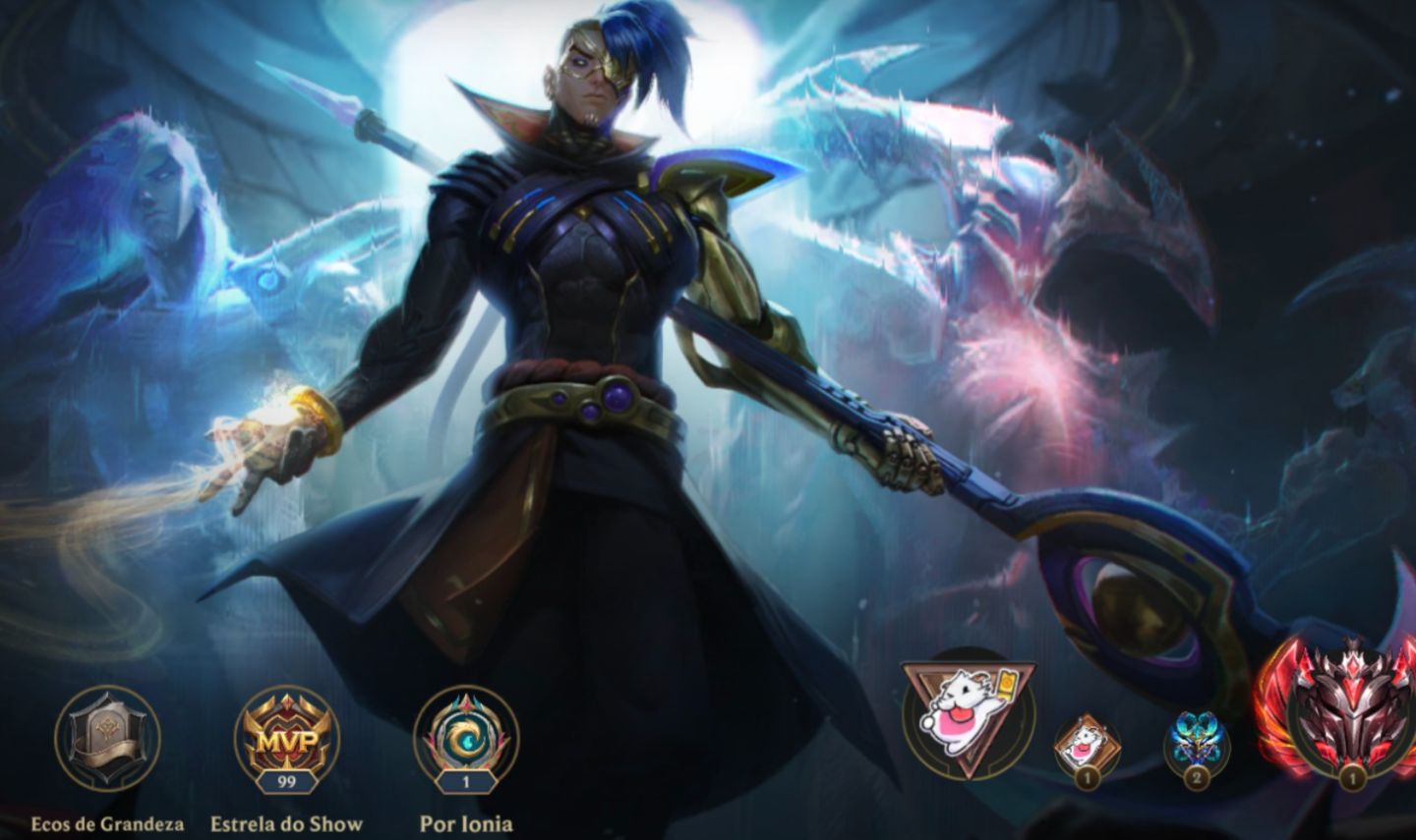 Conta grão mestre com Skins lendárias