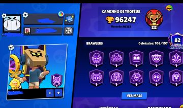 CONTA DE BRAWL STARS COM 3 SKIN RARAS
