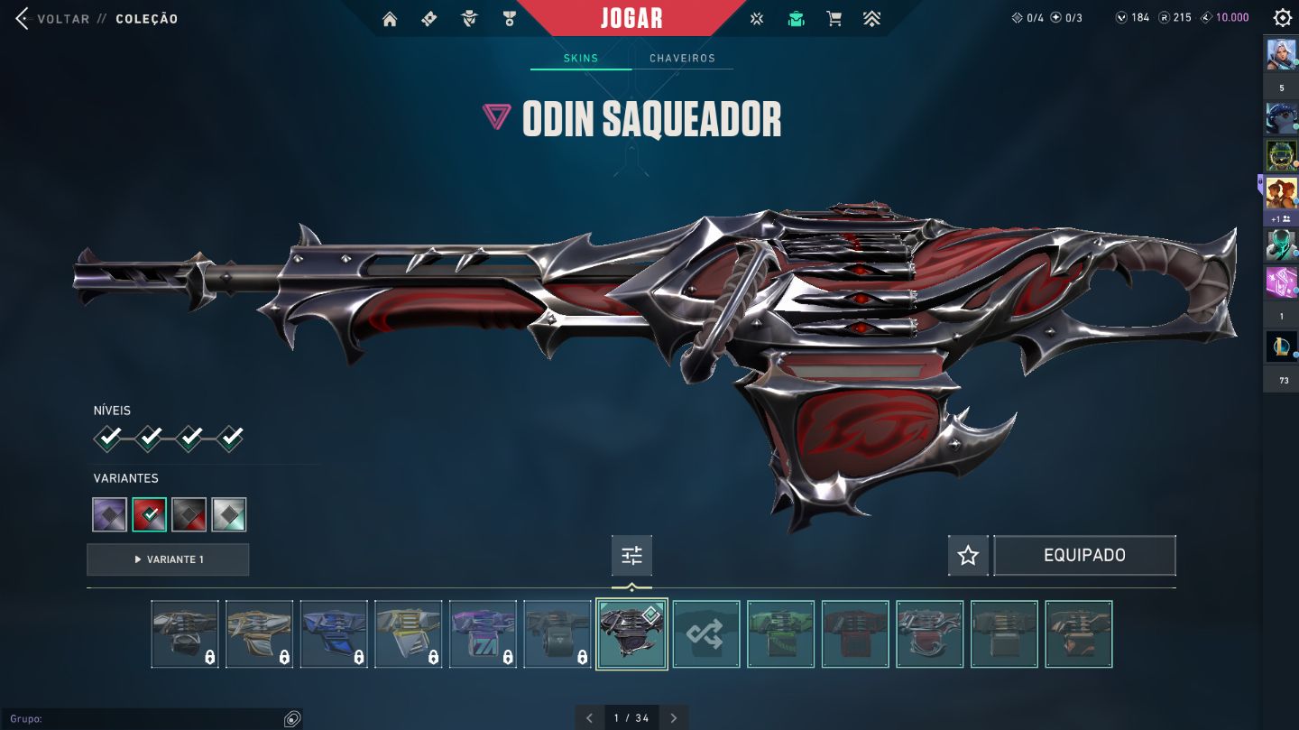 1x conta valorant top tier skins facas RGX + KARAMBIT