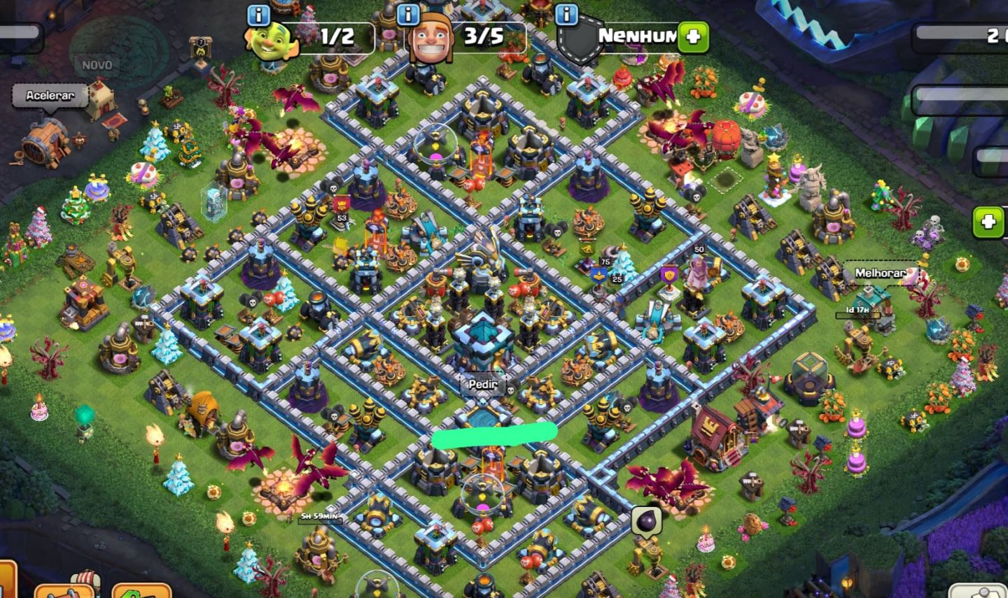 Conta cv13 Clash of Clans