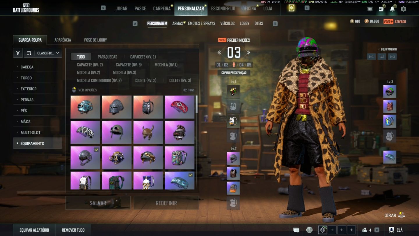 PUBG | AUG Lv8 | Beryl Medusa Lv6 | ACE Lv2 | Personagem Glasya Lv 2