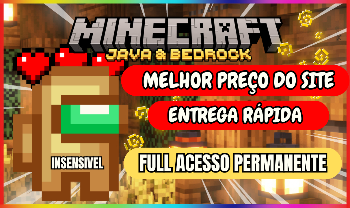 MINECRAFT ORIGINAL JAVA & BEDROCK + BRINDES [ACESSO PERMANENTE]