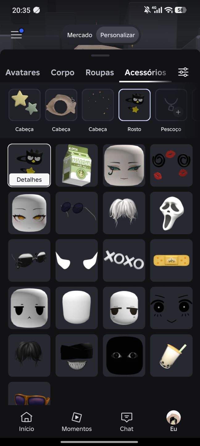 Conta Roblox com passe em diversos jogos (descrição)