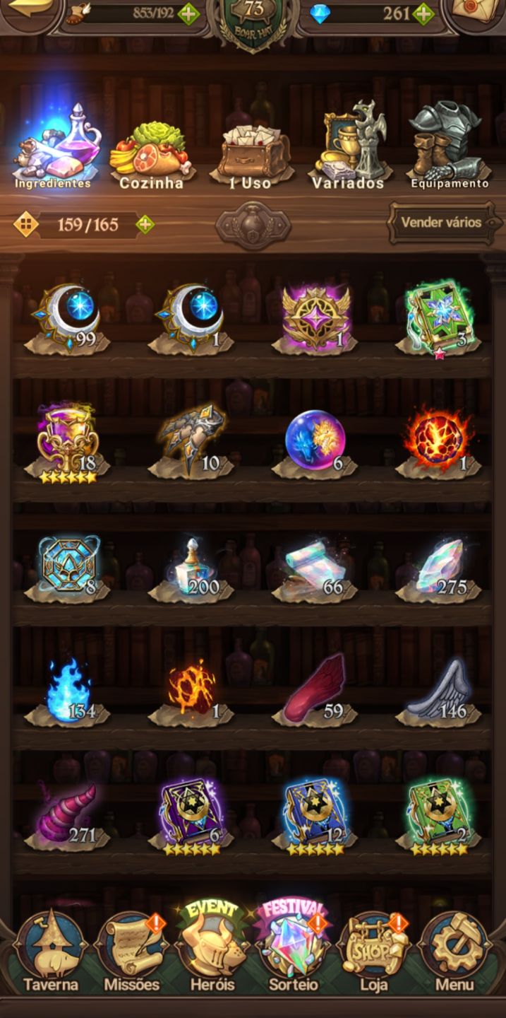 Conta 7ds grand cross 260 dimas e melhores personagens meta