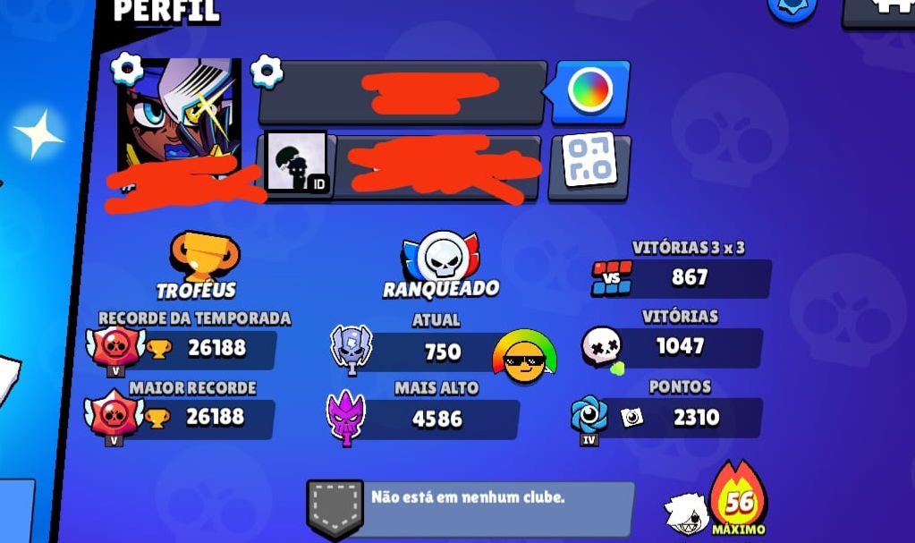Conta de Brawl Stars com full acesso