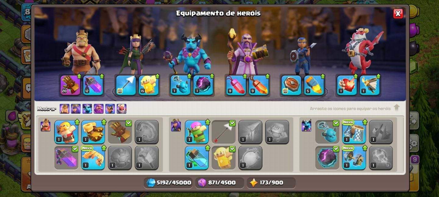 Cv16 + 5 construtores + habilidades épicas + FULL ACESSO