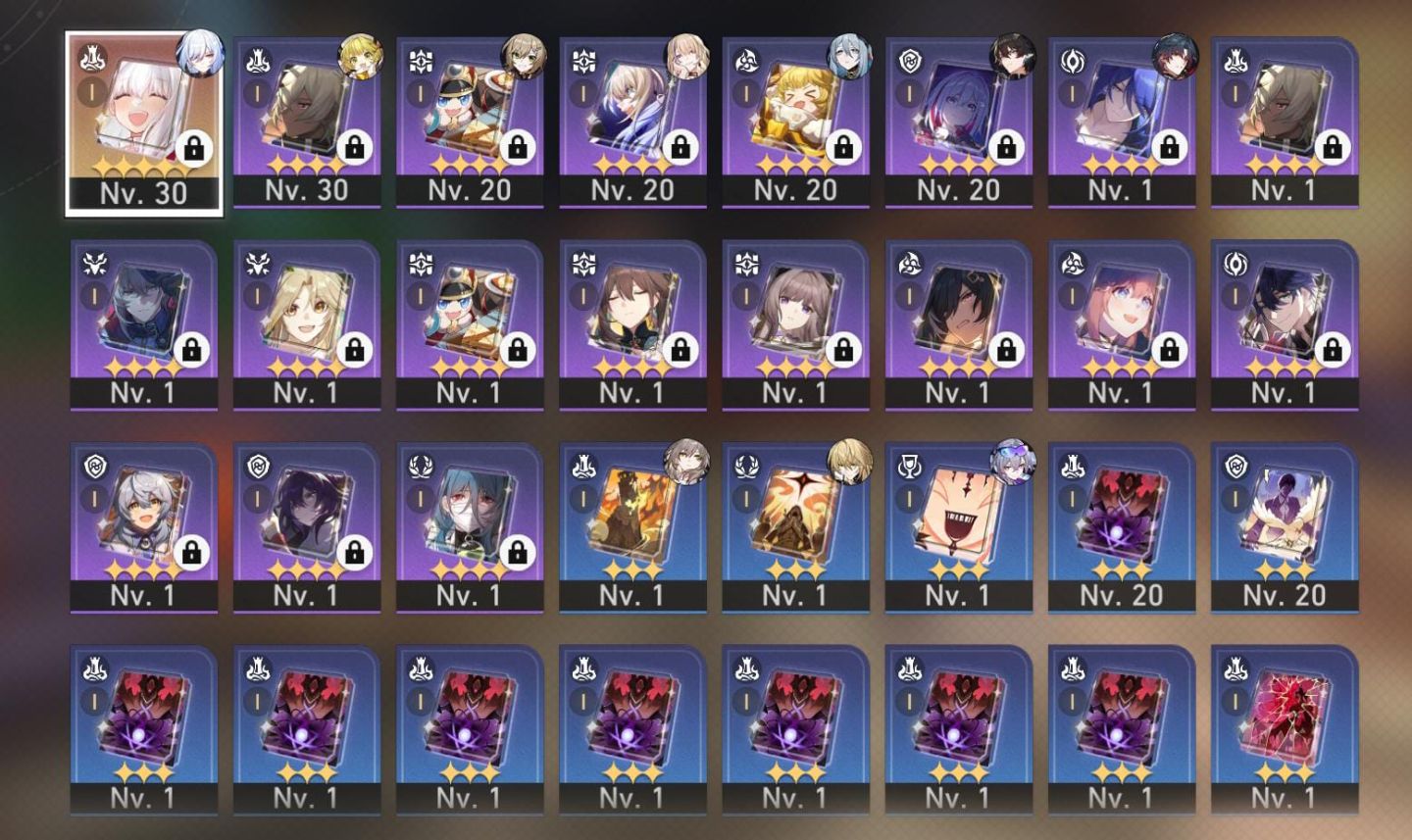 Conta Honkai: Star Rail com 7 T5
