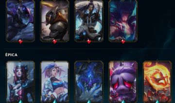 Conta League of Legends-Nível 301-93 Skins-1 Mítica-9 Lendárias-97 Campeões