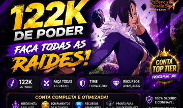 Conta 122k de poder seven deadly sins