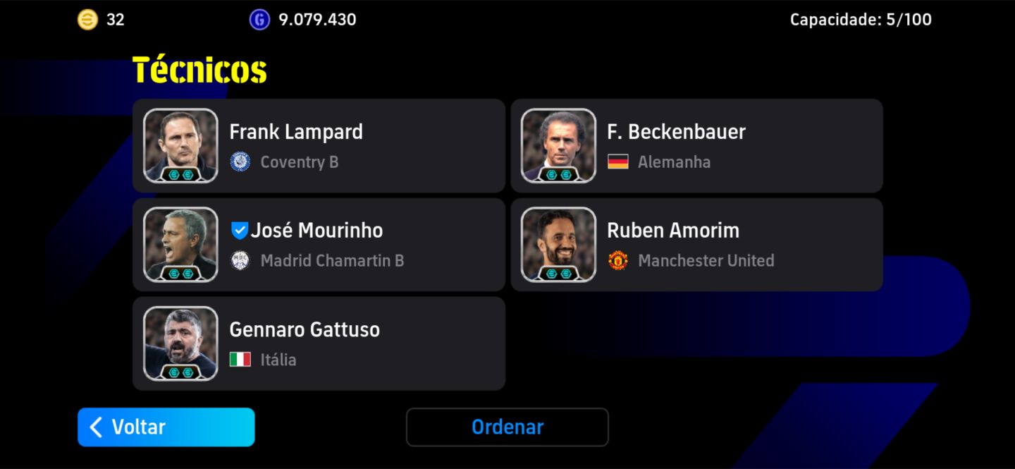 CONTA FULL 3301 EFOOTBALL MOBILE FORTE ETOO RONALDINHO