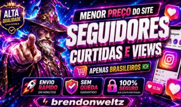 [MAIS BARATO DO SITE] 100 SEGUIDORES BRASILEIROS NO INSTAGRAM - MENOR PREÇO!