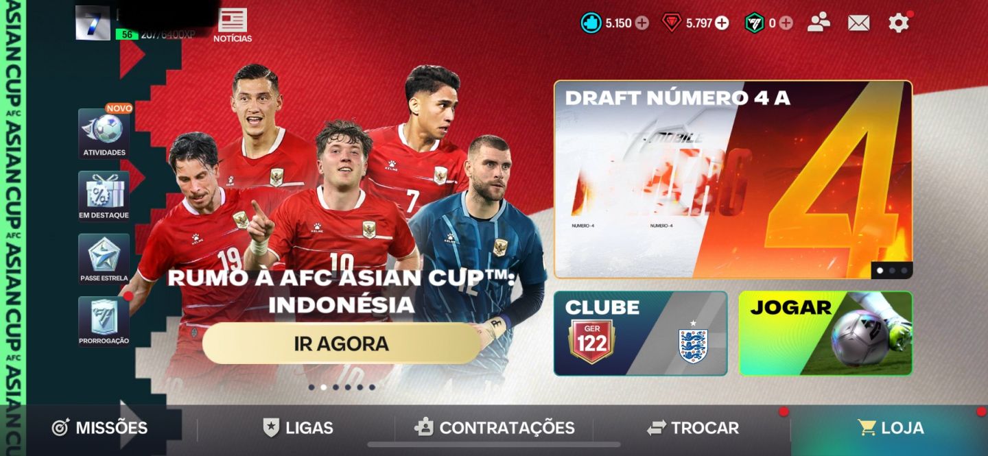 CONTA DE EA MOBILE COM 122 DE GER COM FERRAN TORRER 124