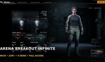 CONTA ARENA BREAKOUT INFINITE | ELITE II | 21M+ | 9 SKINS DE ARMA | FULL ACCESS