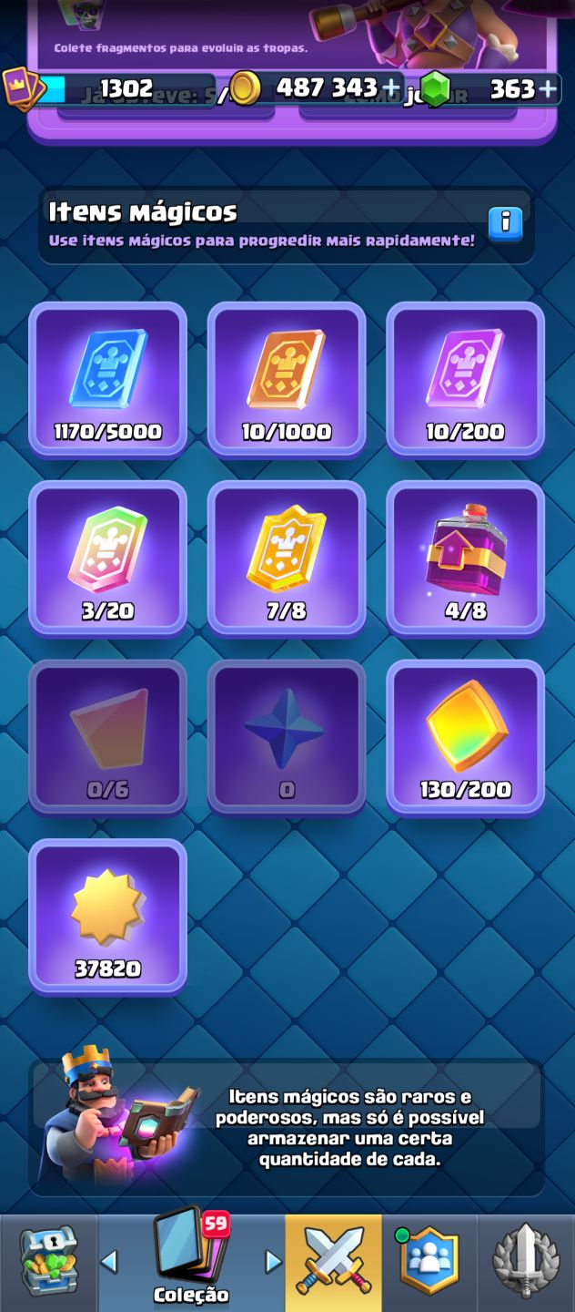 CONTA CLASH ROYALE EXCELENTE PARA VETERANOS E INICIANTES