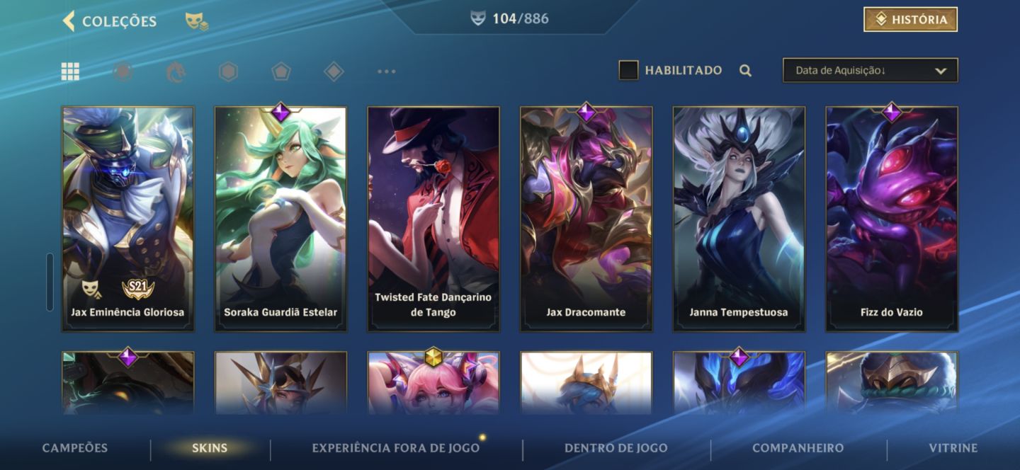 Conta Wild Rift level 177