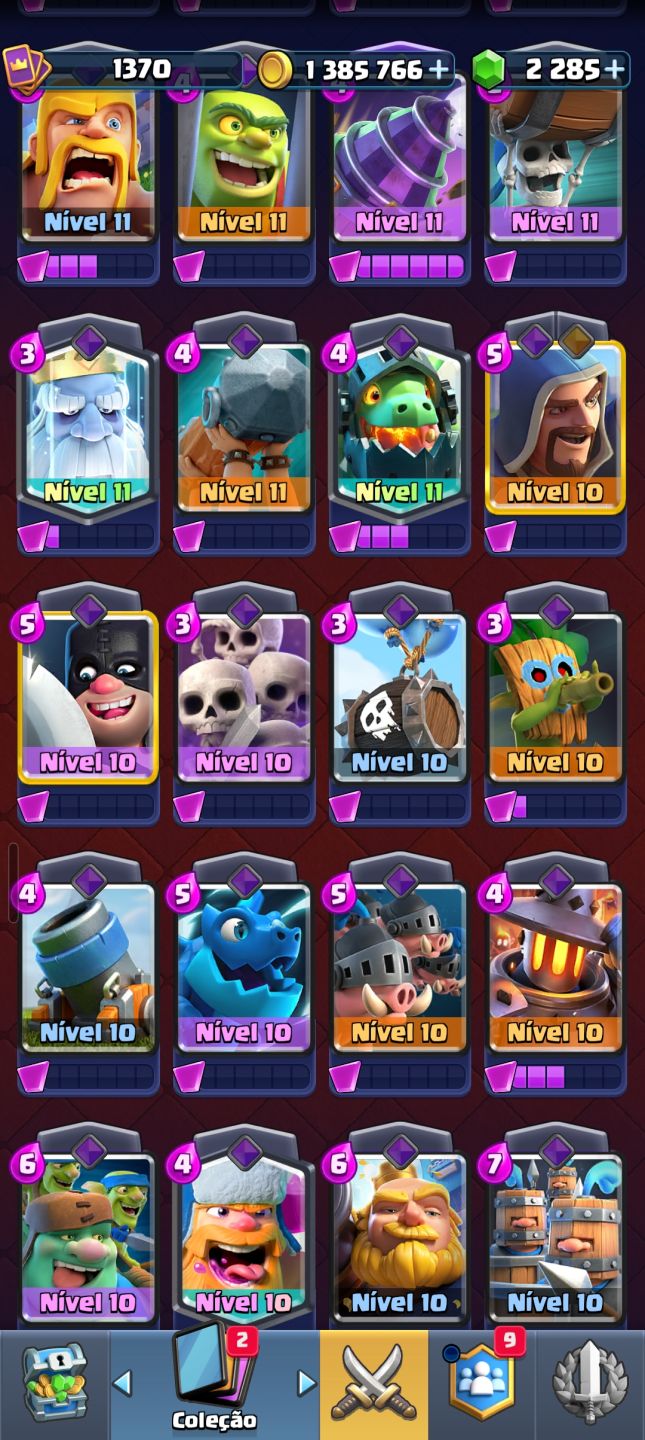 Conta clash royale