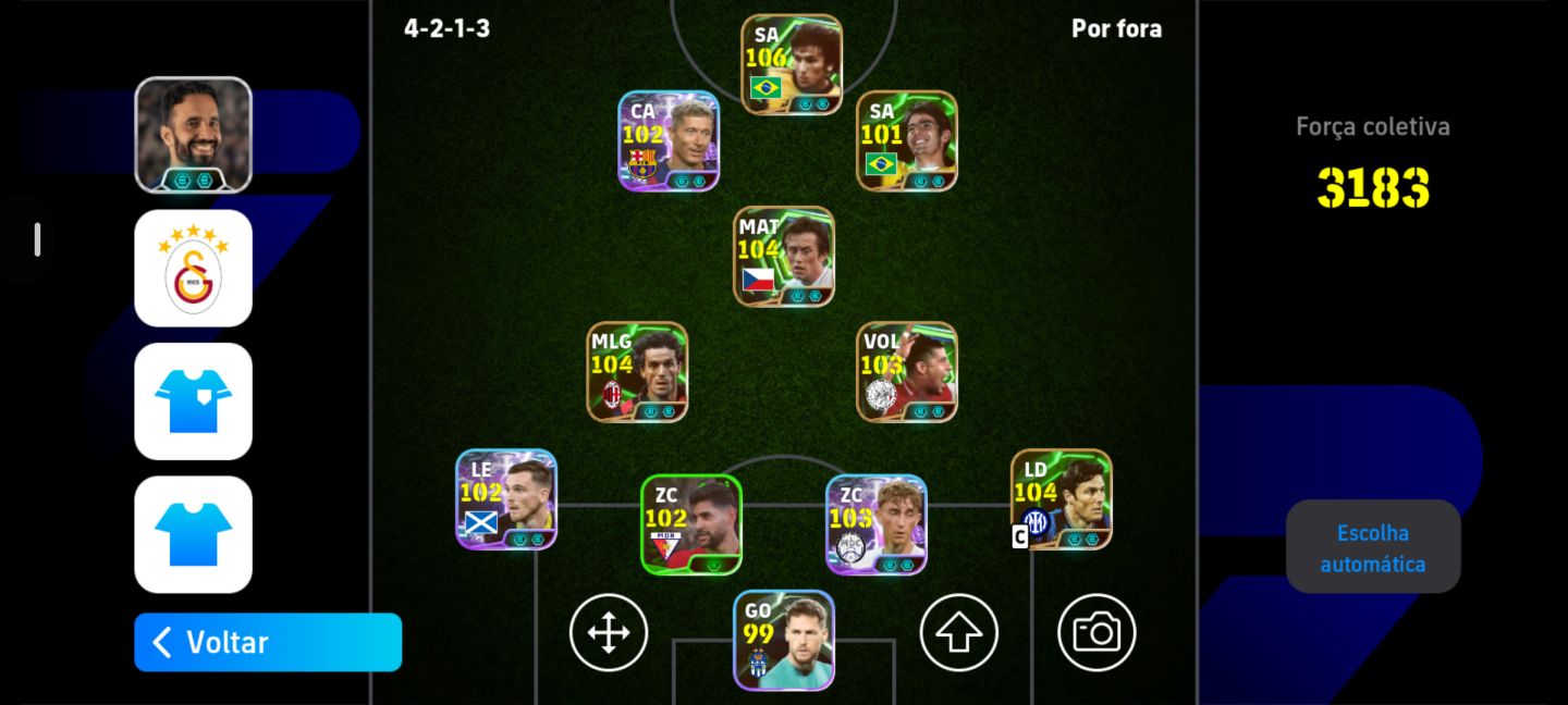 Conta efootball mobile com zico 106