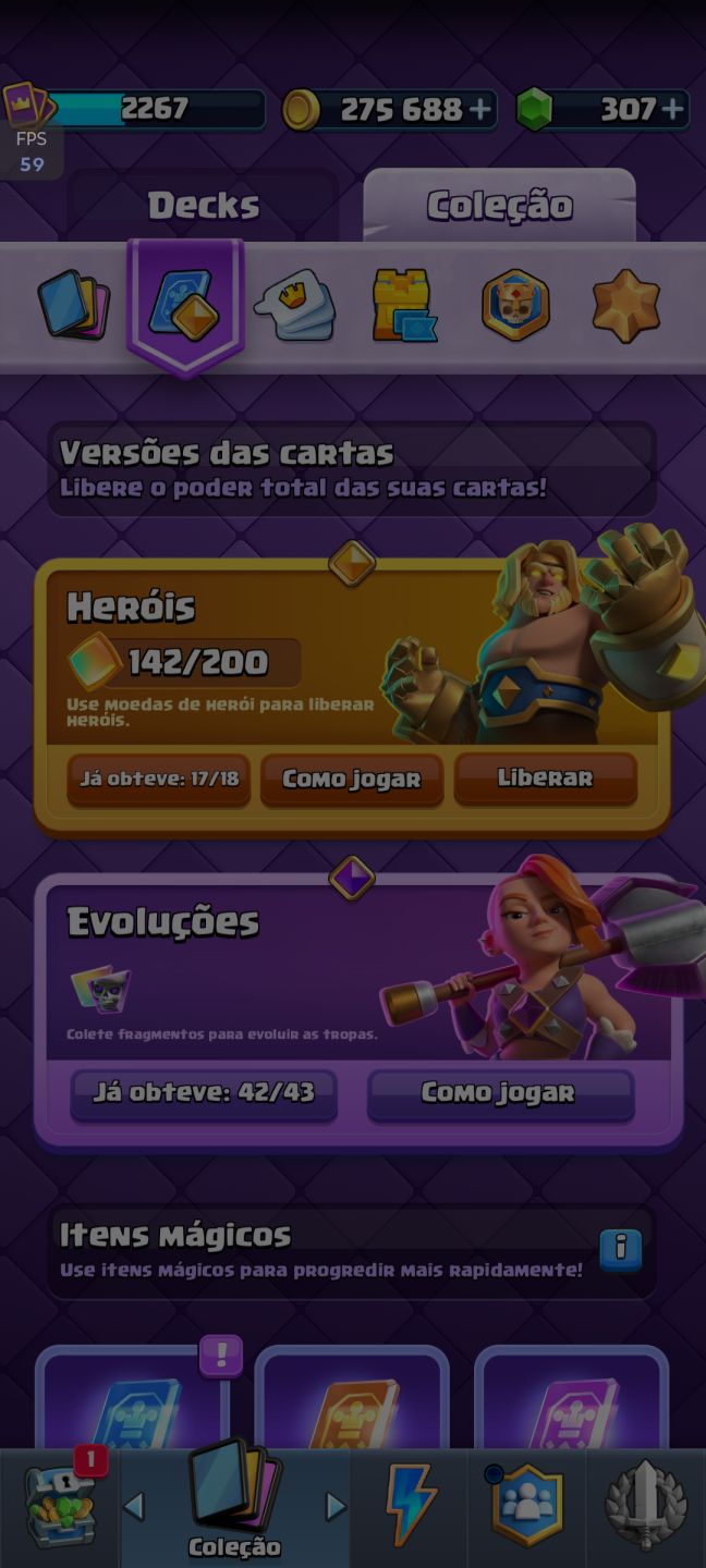 Conta de Clash Royale Profissional