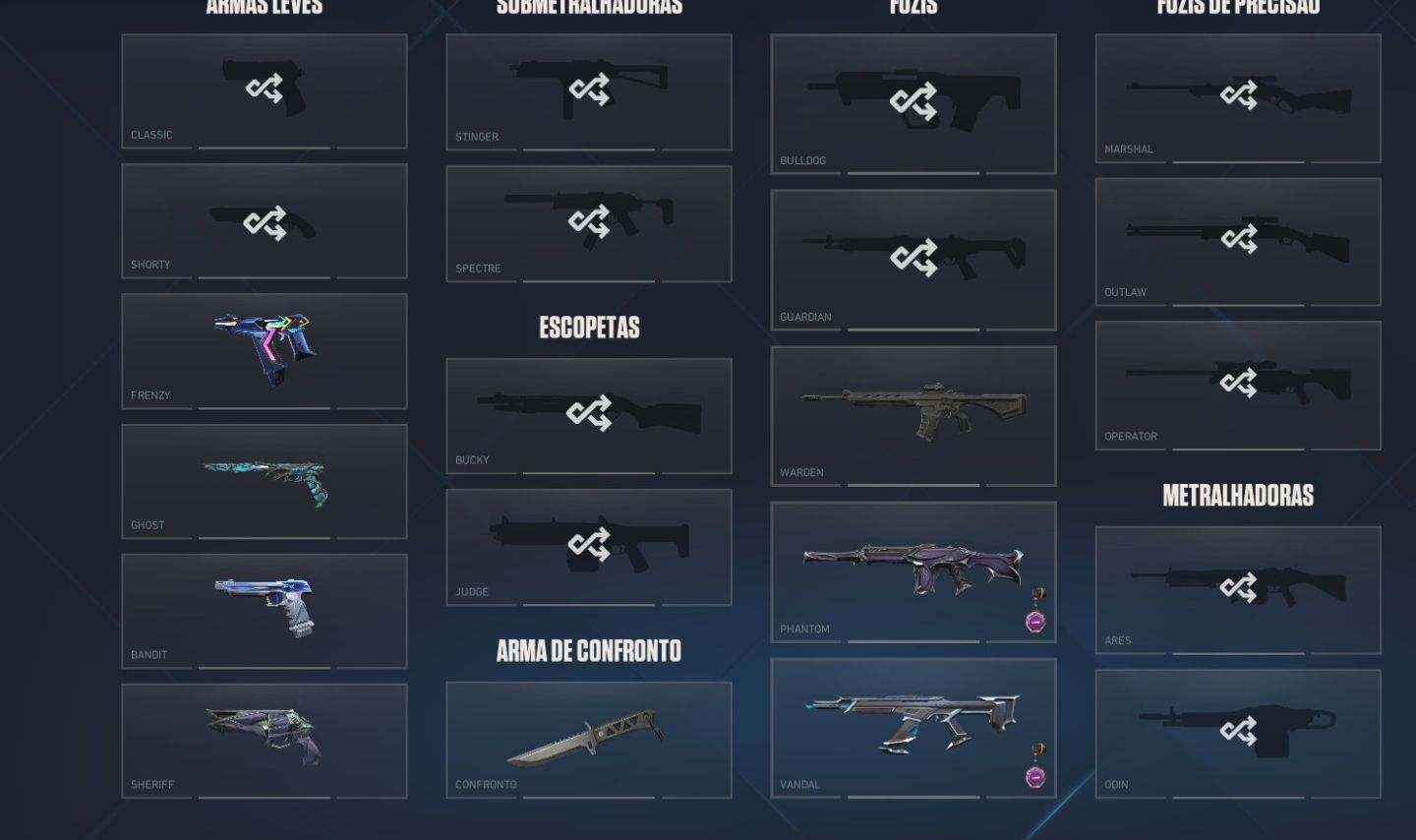 Conta top Conta com xeno , karambit sublime , vandal kuronami etc.. full acesso