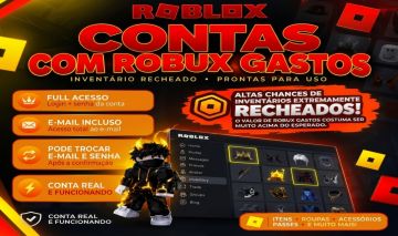 CONTAS COM ROBUX GASTOS (ALTAS CHANCES de contas com inventário MUITO RECHEADO!)
