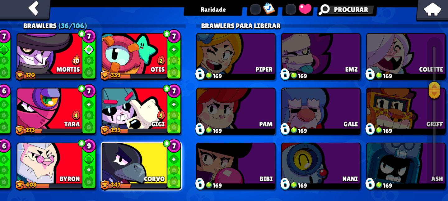 Conta Brawl Stars 10k Troféu + Clash Royale Arena 21!