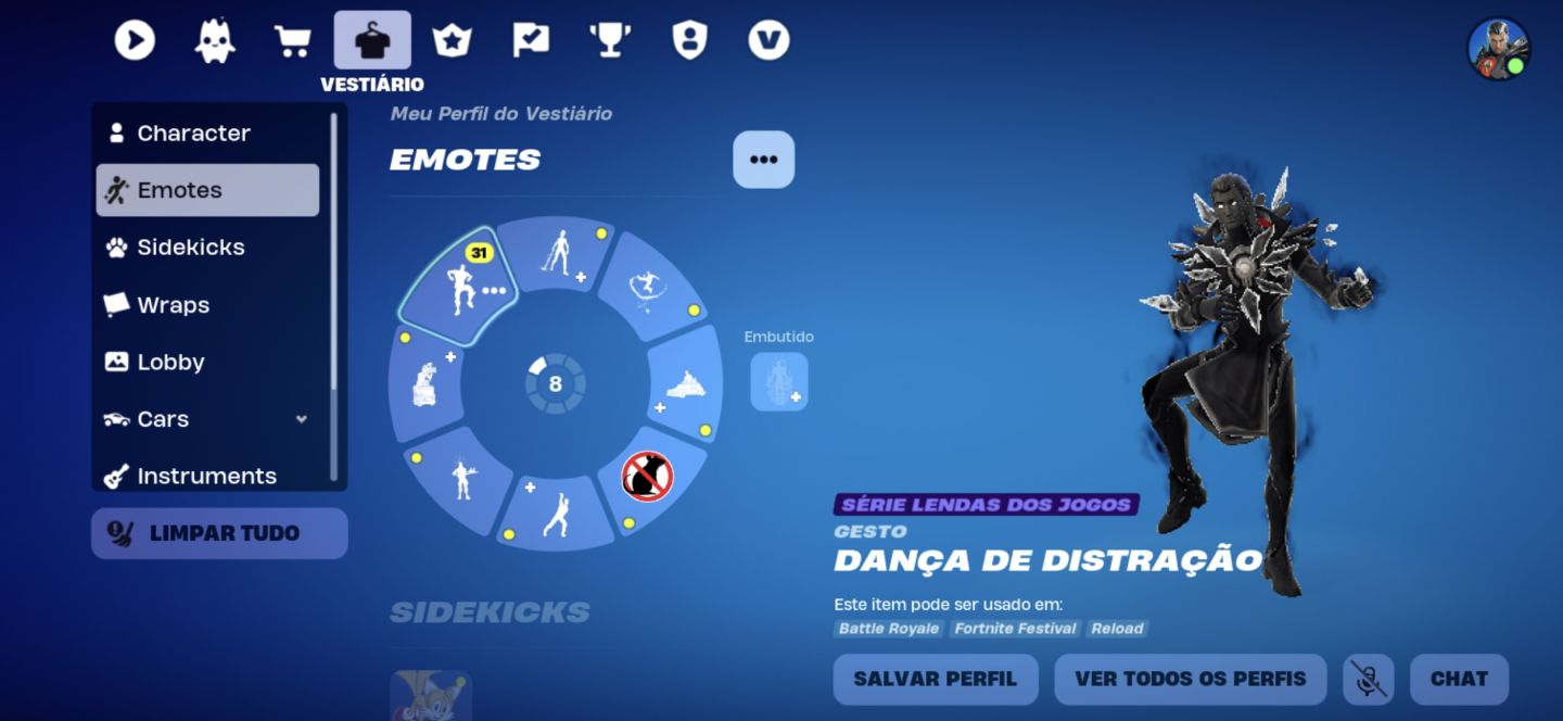 Conta fortnite estava com clube menor preço amongus e quebrado furtiva