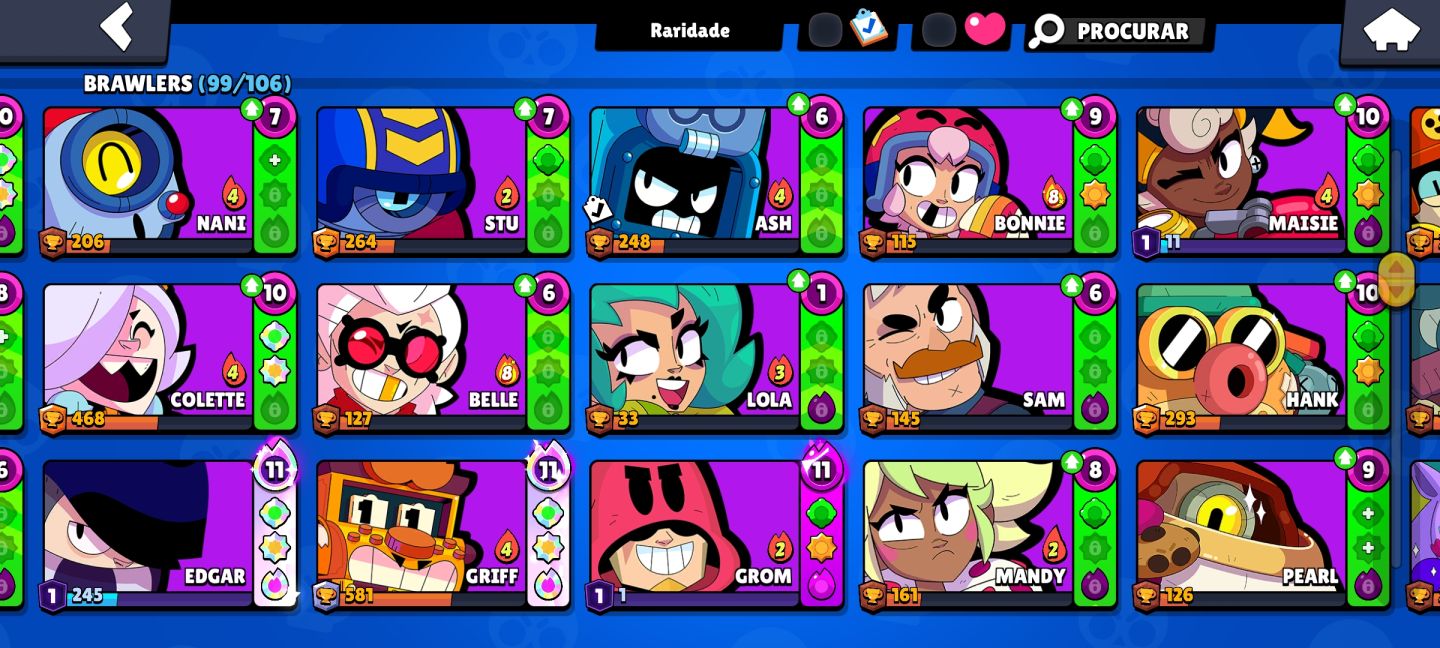 Conta de brawl stars com mais de 30k de troféus