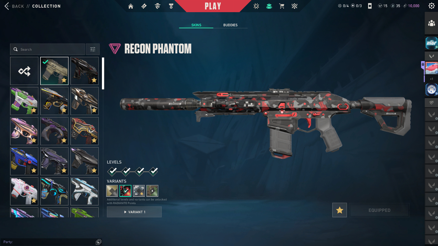 Conta de valorant com MUITA SKIN e mais de 10K gastos