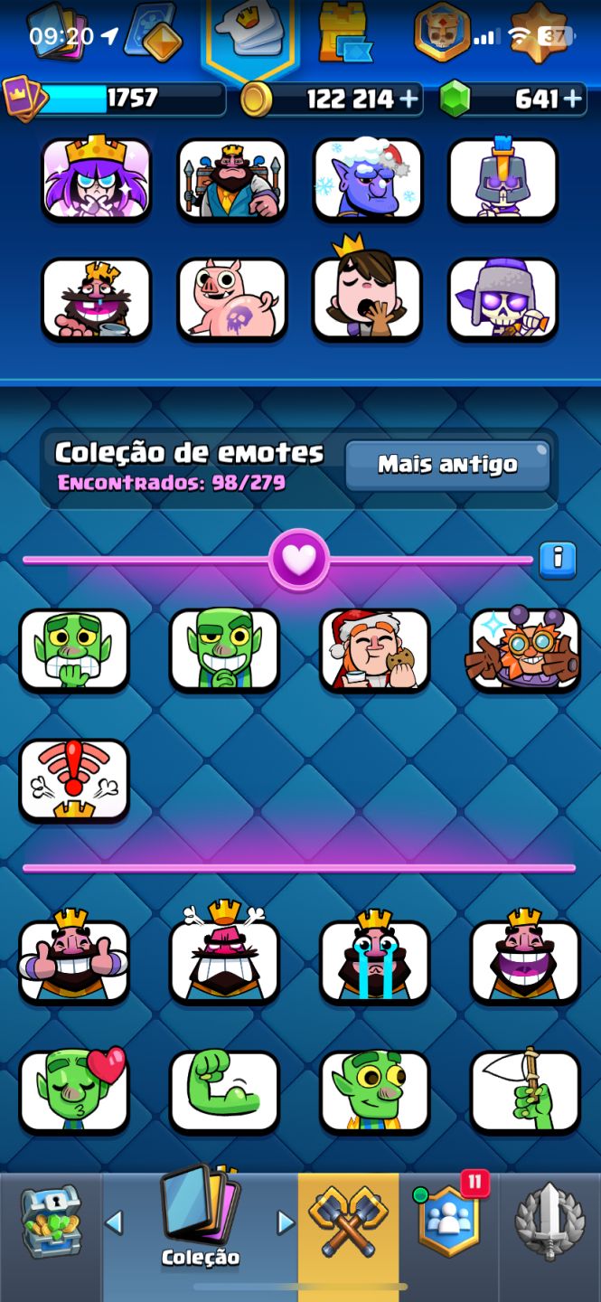 CONTA DE CLASH ROYALE/ OF CLANS/ HAY DAY