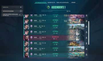 CONTA VALORANT ASCENDENTE COM SKINS