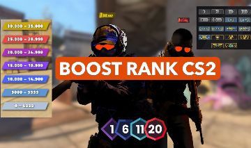 BOOST RANK CS2 (GC, Braço Direito, Especial ou Comp)