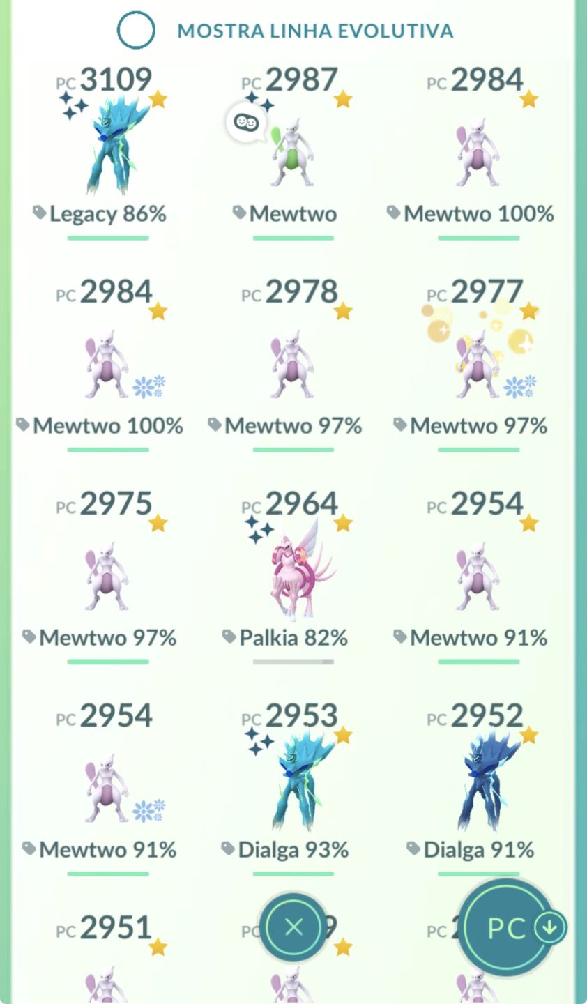 Conta pokemon go pra quem quer vários Pokémon raros