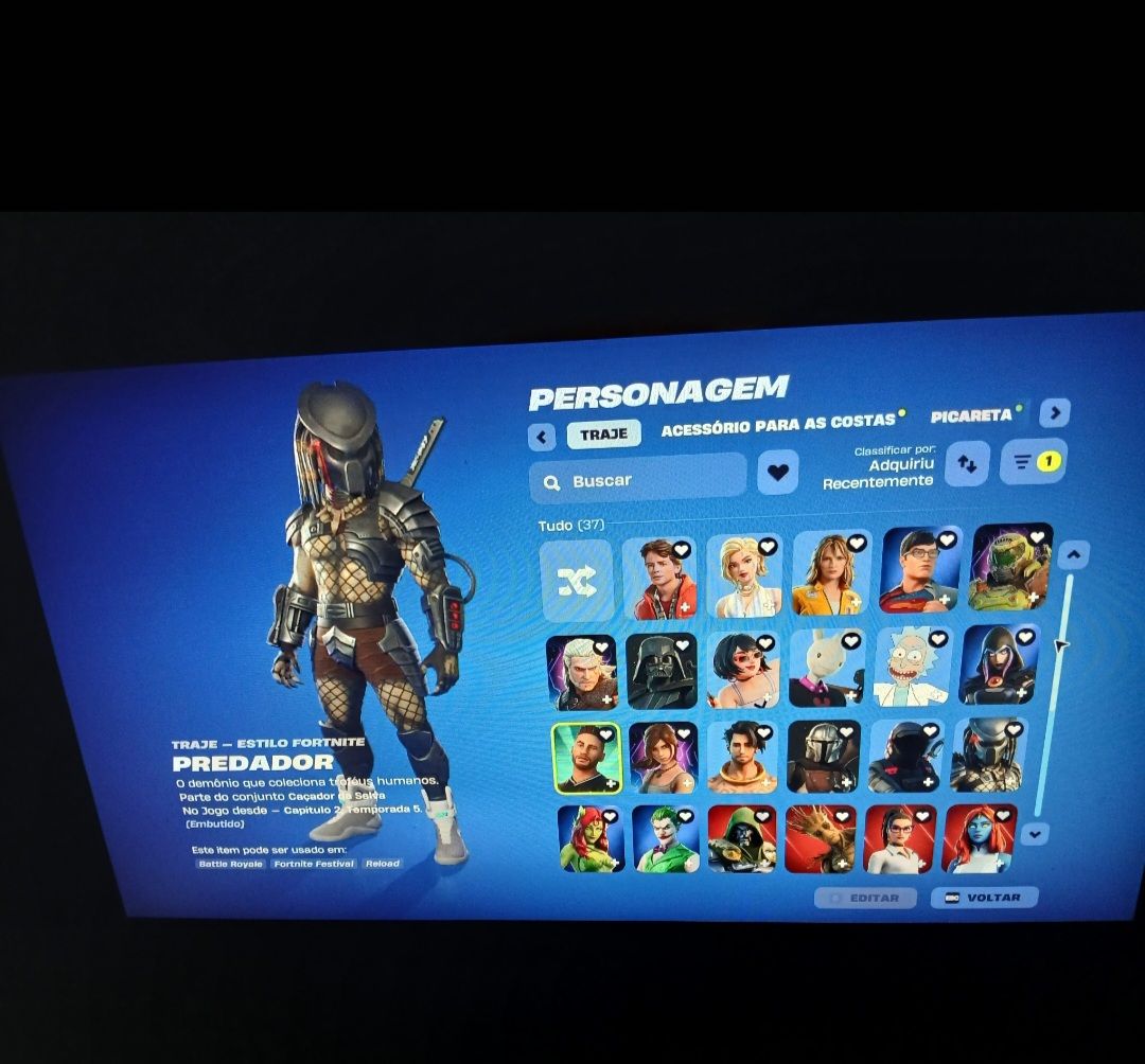 CONTA FORTNITE PARADA MUITA SKIN RARA