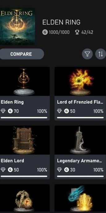 Elden Ring - Troféus 100% Platina / 1000G