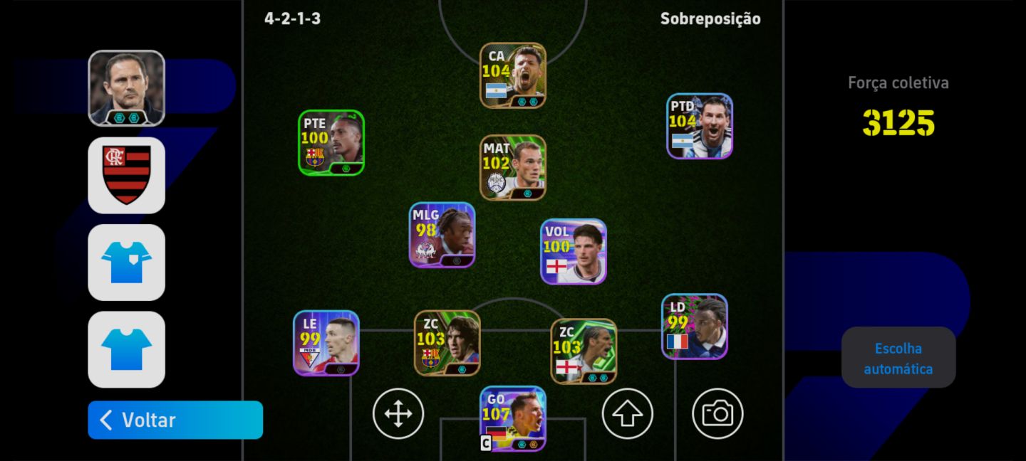 CONTA eFootball 2026 | FC 3125 | Neuer 107 | Vários 100+ | Elenco Forte