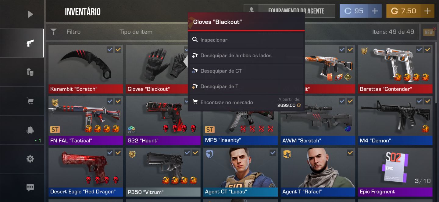 Conta de Standoff mais de 15k em gold
