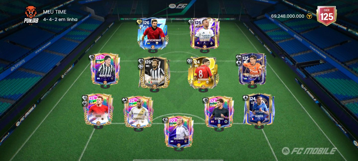 CONTA EA SPORTS FC MOBILE | GER 125 | VALOR DE 69,2 BI | ELENCO DE ELITE