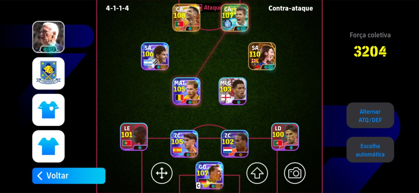 Conta Efootball - Messi blitz, Messi copa, cr7 copa e muito mais.