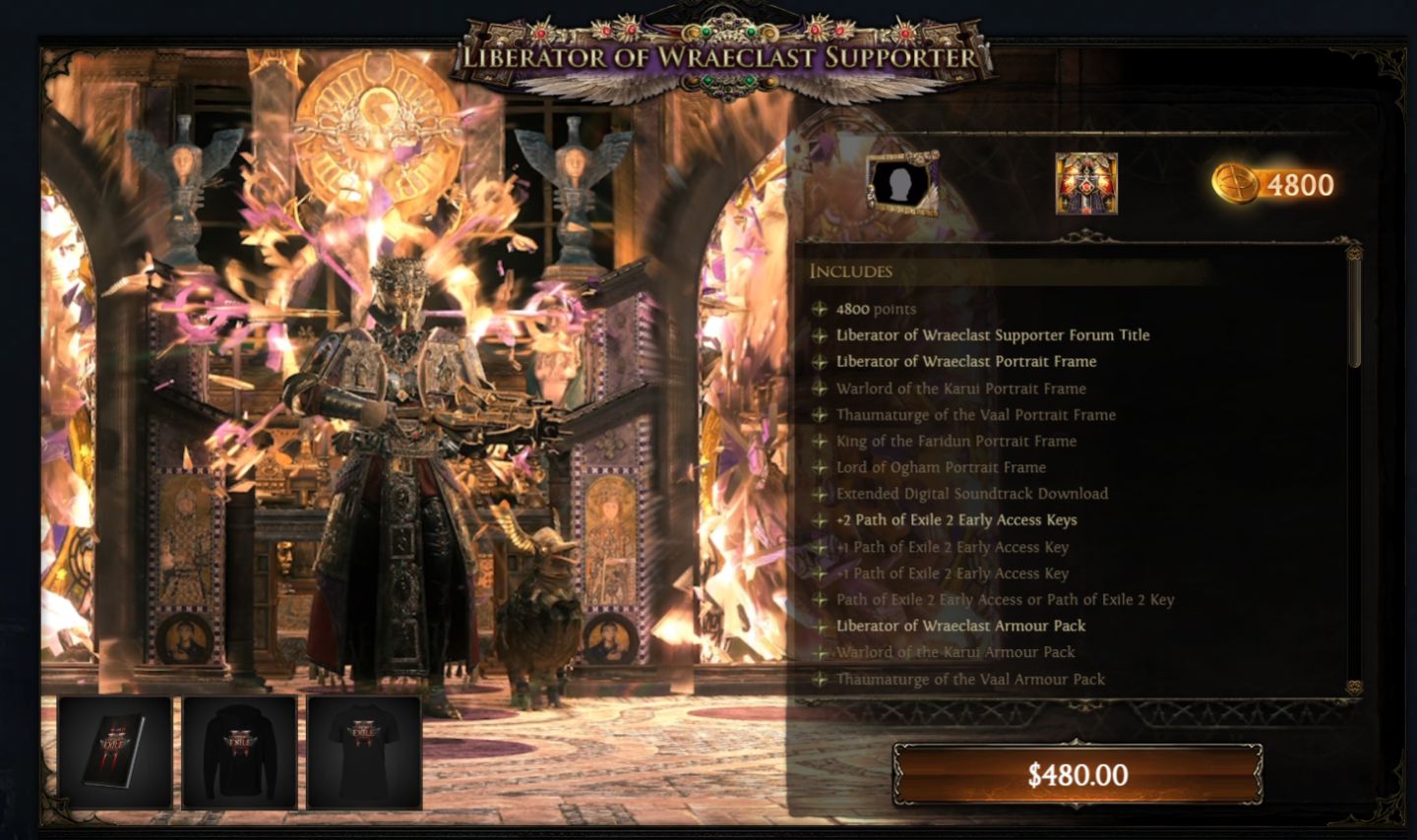 Conta Path of Exile 2 com Liberator of Wraeclast e outros Supporter Packs raros