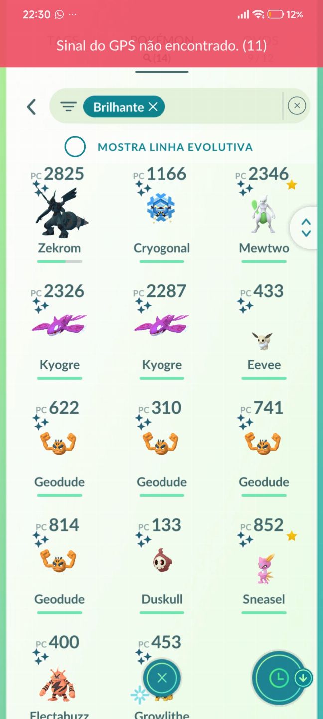 Promoção Conta de pokémon go antiga