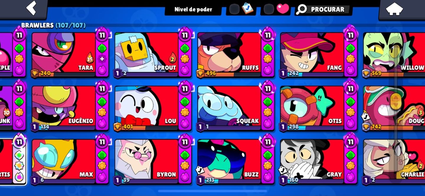 CONTA BRAWL STARS À VENDA 93K TROFÉUS!