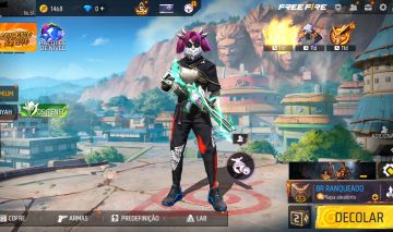 CONTA DE FREE FIRE GEMADA NÍVEL 61 COM ANGELICAL, MANDELA e BARBINHA