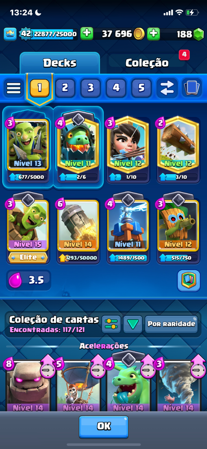 CONTA DE CLASH ROYALE BOA PARA INICIANTES !