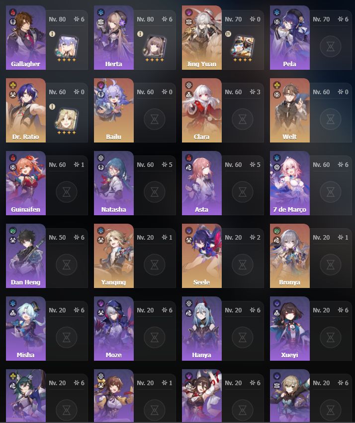 Conta tl70 times bem buildados e muito conteudo pra farm - 2 seletores de t5