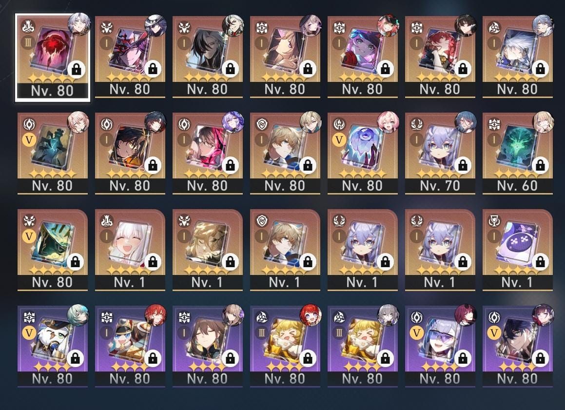 Conta Honkai Star Rail com 37 T5 + 3 Moedas de Troca