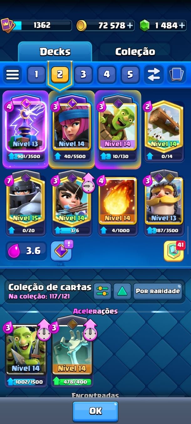 Conta Clash Royale 8500 Troféus, Bem Upada.