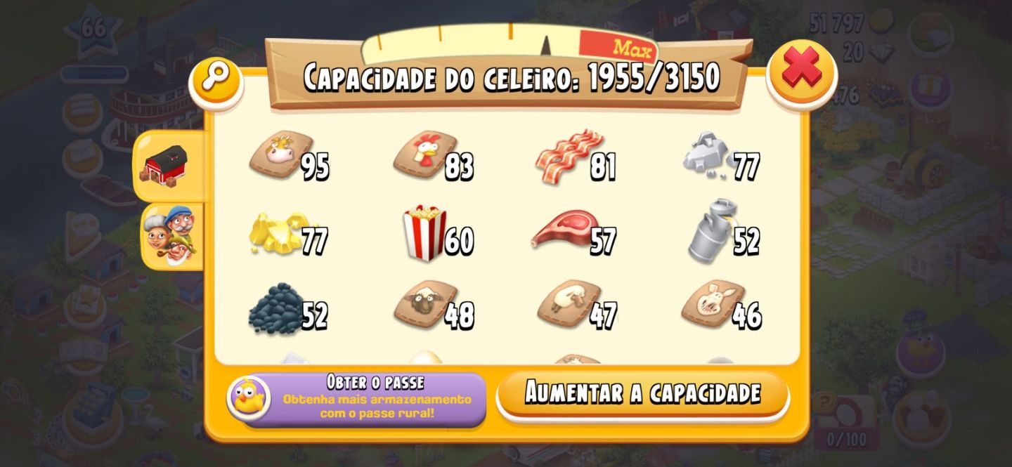 Fazenda Hay Day Lv 66