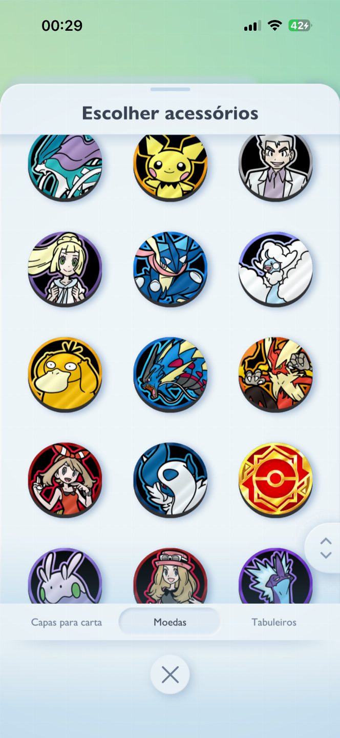Conta PTCG Pocket Solgaleo Gold + 47 Full Art + Medalha Mestre várias seasons