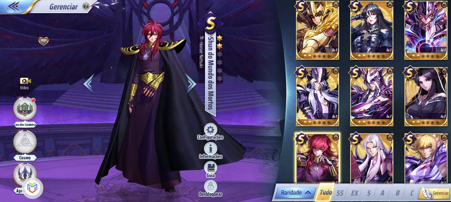 Conta A149 LV43 com Alone PP, Apolo, Seraphina, Thanatos, Hypnos e Oneiros!