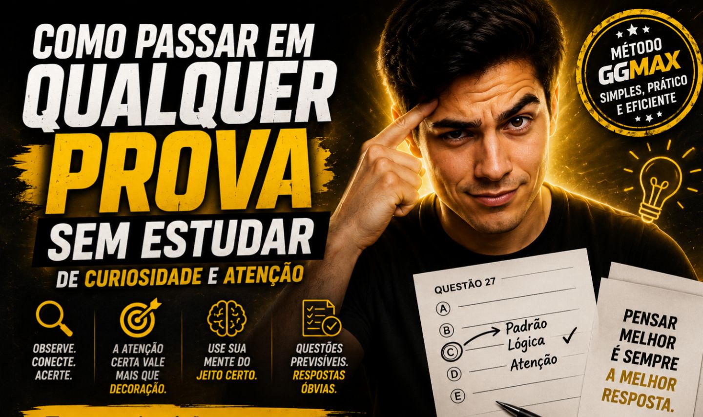 EBOOK COMO PASSAR EM QUALQUER PROVA SEM ESTUDAR